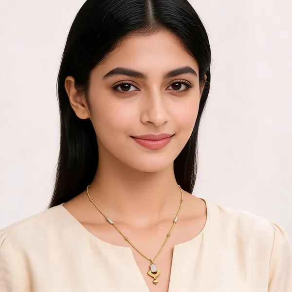 Gold_Tone_Traditional_Pendant_Necklace_For_Women