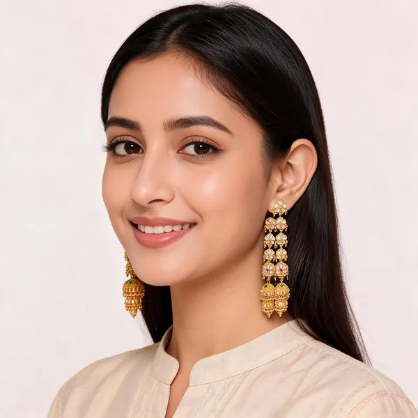 Gold_Tone_Chandelier_Traditional_Jhumka_Earrings_For_Women