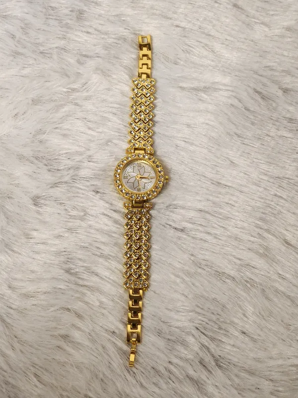 Gold_Tone_Embellished_Analog_Watch_for_Women