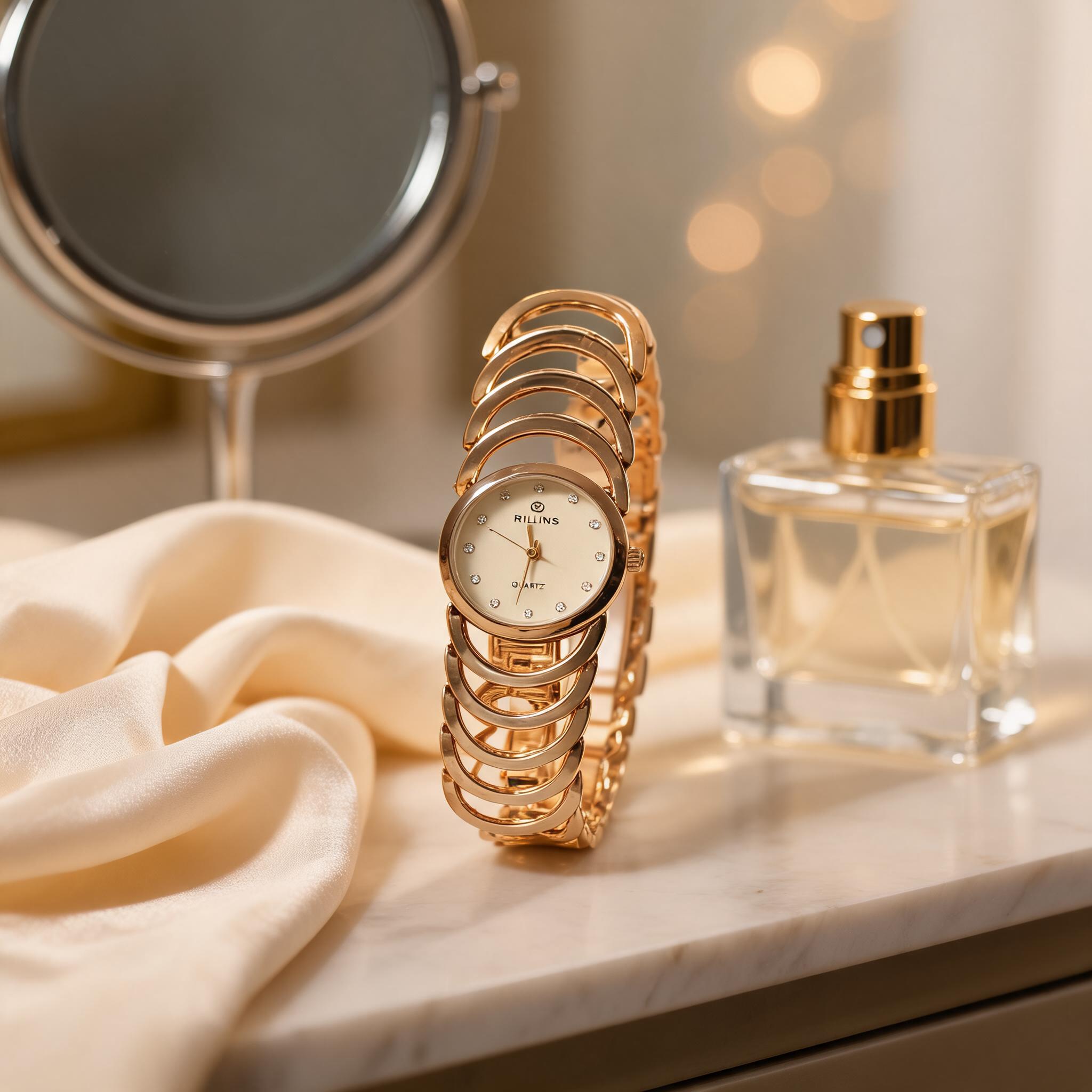 Gold_Metal_Link_Bracelet_Analog_Quartz_Watch_For_Women