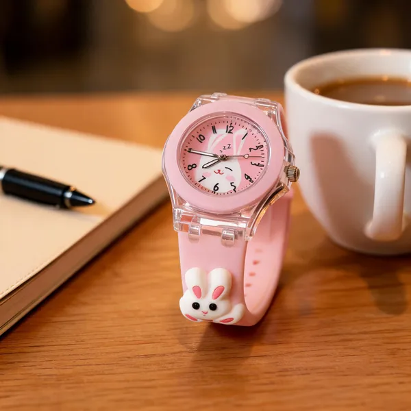 Pink_Silicone_Analog_Watch_For_Girls