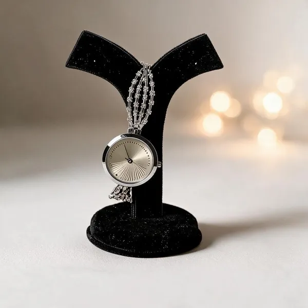 Silver_Metal_Chain_Pendant_Analog_Watch_For_Women