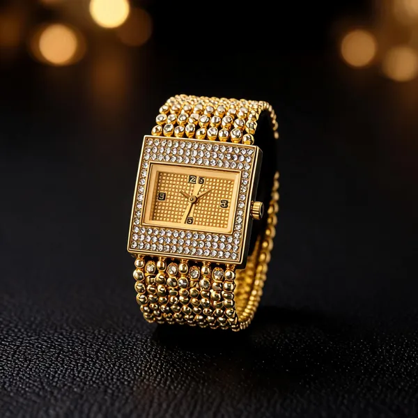 Gold_Tone_Metal_Embellished_Rectangular_Analog_Watch_For_Women