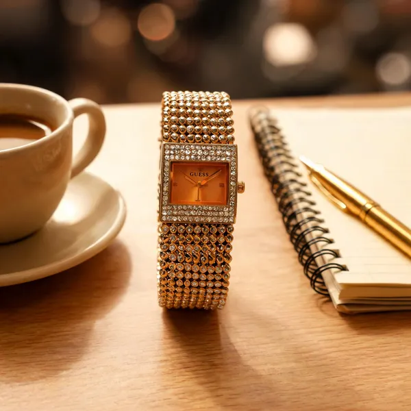 Gold_Metal_Stone_Embellished_Rectangular_Watch_For_Women