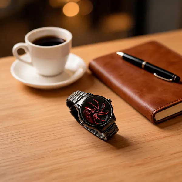 Black_Metal_Round_Analog_Watch_For_Women