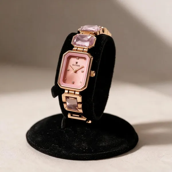 Gold_Metal_Rectangular_Dial_Bracelet_Watch_For_Women