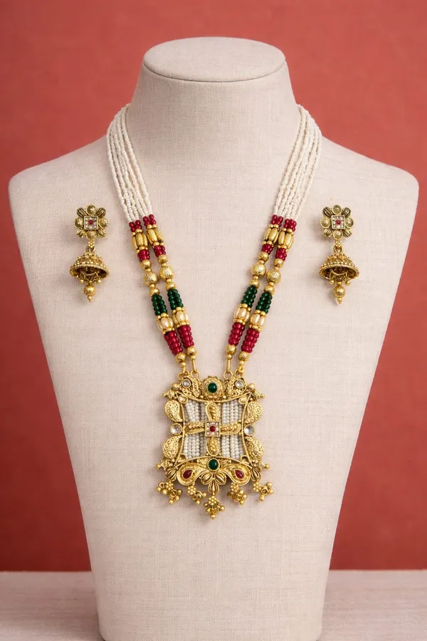 Multicolour_Beaded_Necklace_Set_for_Women