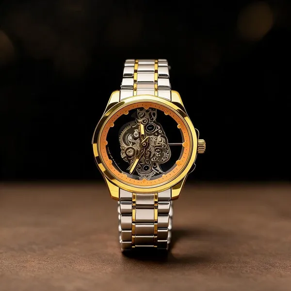 Gold_Tone_Stainless_Steel_Skeleton_Analog_Watch_For_Women