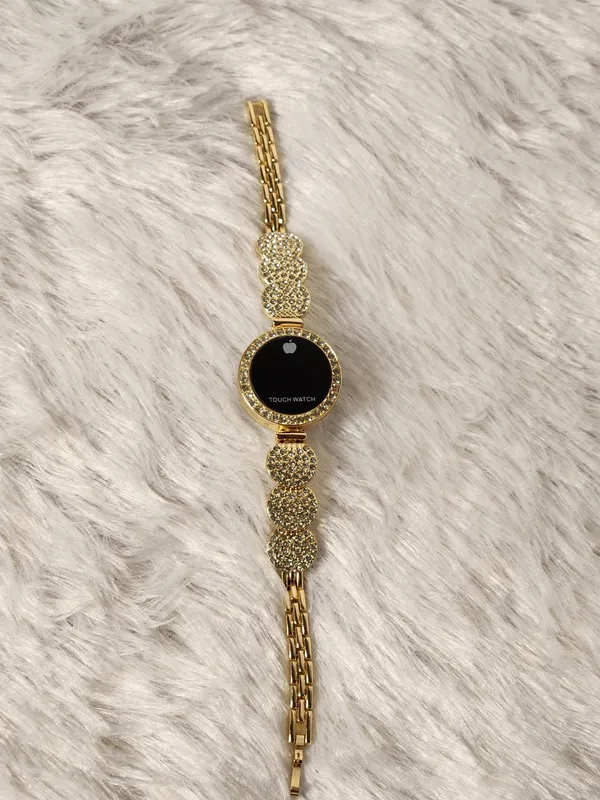 Gold_Tone_Embellished_Touch_Watch_for_Women