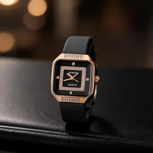 Black_Silicone_Stone_Embellished_Analog_Watch_For_Women