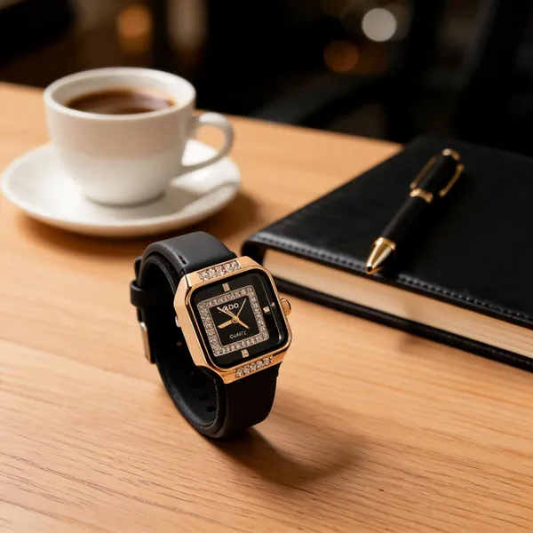 Black_Silicone_Stone_Embellished_Analog_Watch_For_Women