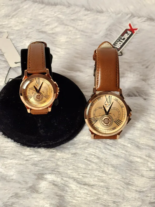 Brown_Leather_Analog_Watch_Set_for_Women
