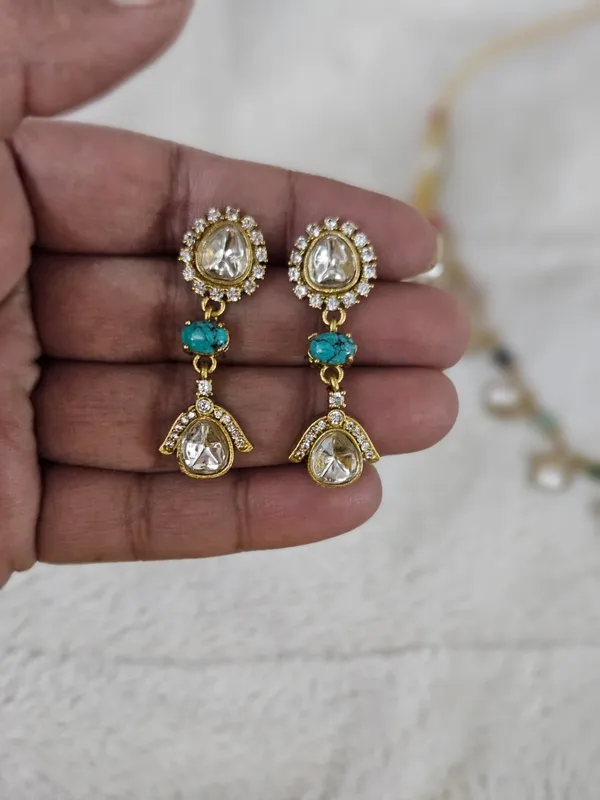 Multicolour_Gold_Tone_Necklace_And_Earrings_Set_For_Women