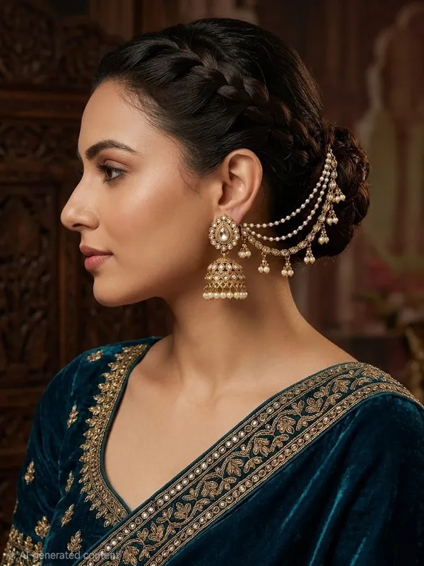 Gold_Tone_Kundan_Pearl_Bridal_Earrings_Set