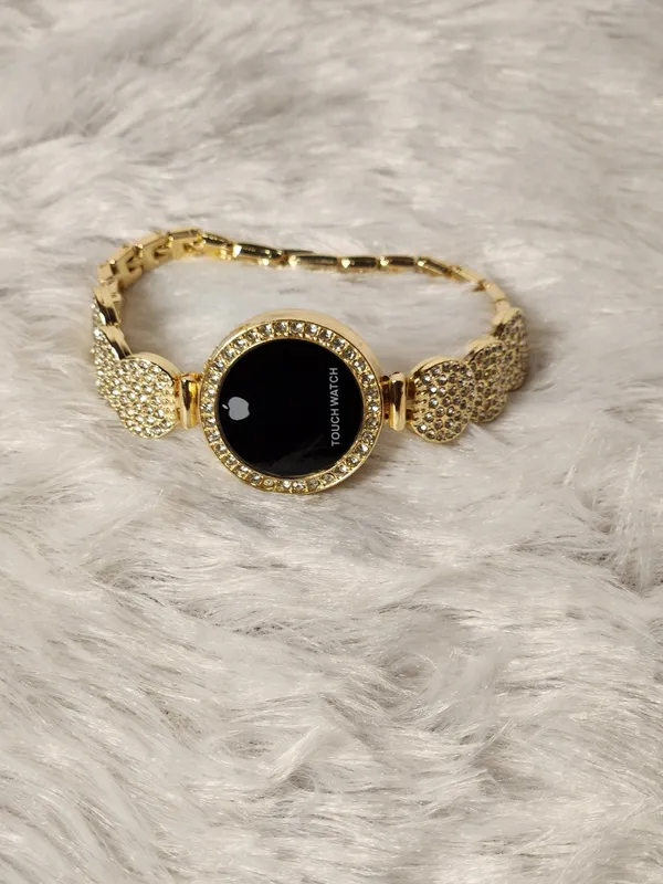 Gold_Tone_Embellished_Touch_Watch_for_Women