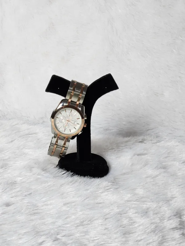 Two_Tone_Analog_Chronograph_Watch_for_Men_And_Women