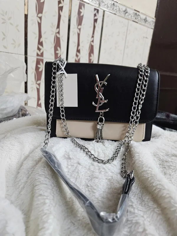 Black_Leather_Look_Chain_Sling_Bag_for_Women