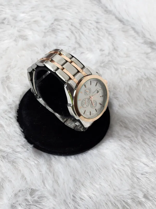 Two_Tone_Analog_Chronograph_Watch_for_Men_And_Women