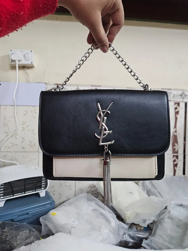 Black_Leather_Look_Chain_Sling_Bag_for_Women