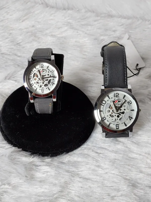 Grey_Strap_Analog_Skeleton_Watch_Set_for_Men
