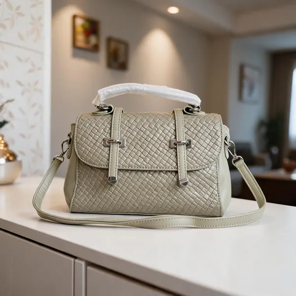 Beige_Textured_Structured_Handbag_For_Women
