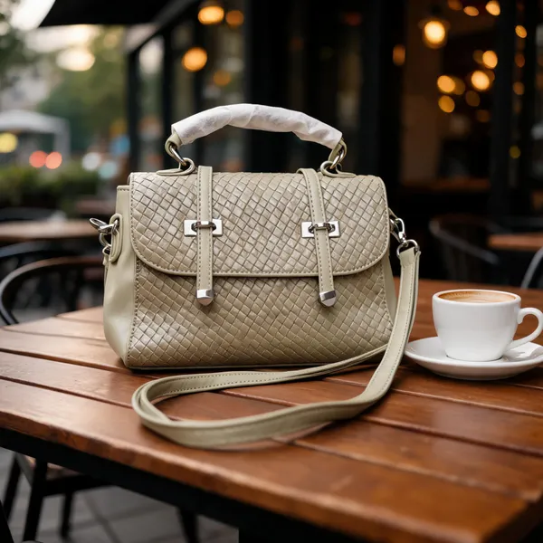 Beige_Textured_Structured_Handbag_For_Women