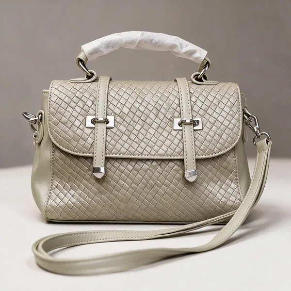 Beige_Textured_Structured_Handbag_For_Women
