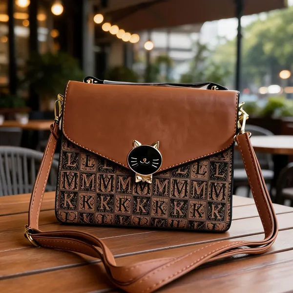 Brown_Patterned_Sling_Handbag_For_Women