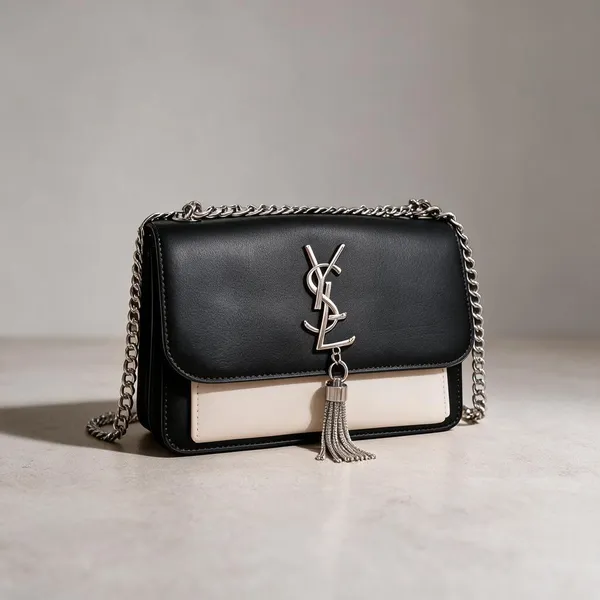 Black_Leather_Look_Chain_Sling_Bag_For_Women