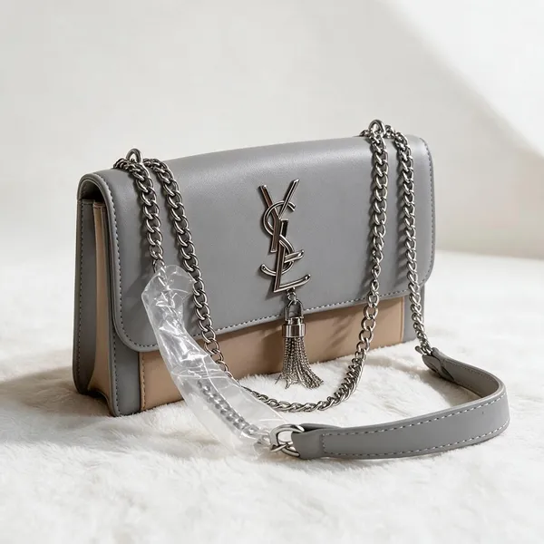 Grey_Faux_Leather_Structured_Crossbody_Bag_For_Women