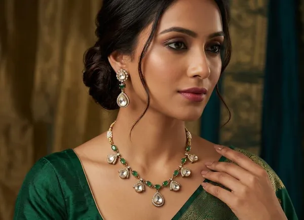 Gold-Toned_Green_Stone_Necklace_Set_for_Women