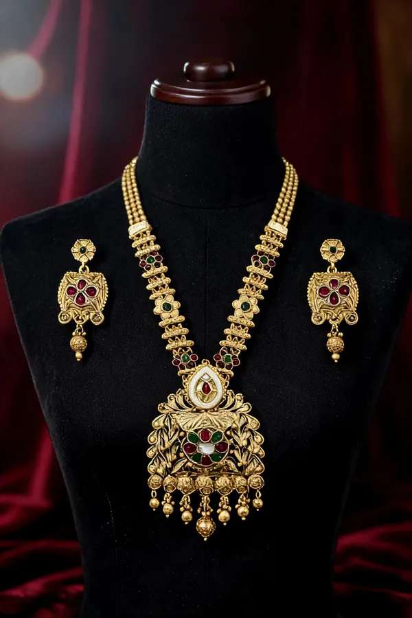 Gold_Tone_Alloy_Temple_Jewellery_Necklace_Set_For_Women