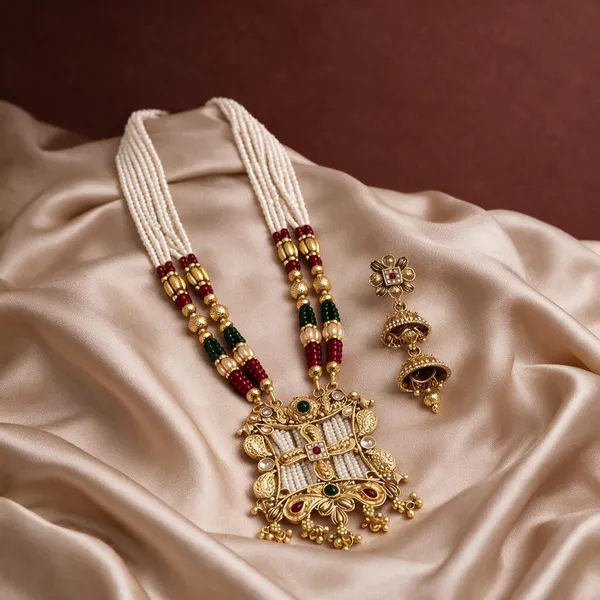 Multicolour_Beaded_Necklace_Set_For_Women