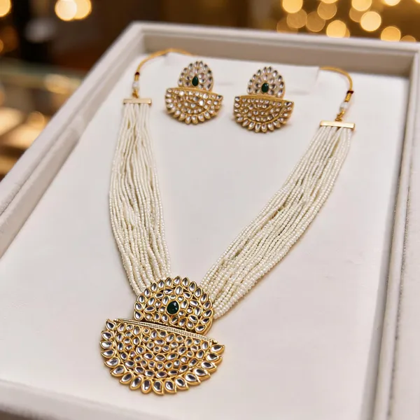 Gold_Kundan_Beaded_Necklace_Set_For_Women