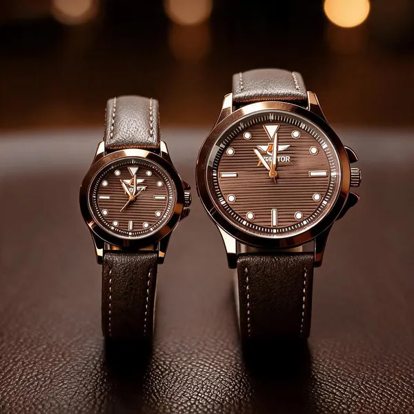 Brown_Leather_Analog_Couple_Watch_Set