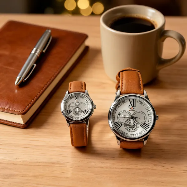 Brown_Leather_Analog_Couple_Watch_Set_For_Partners
