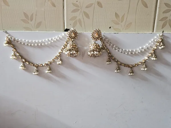Gold_Tone_Kundan_Pearl_Bridal_Earrings_Set