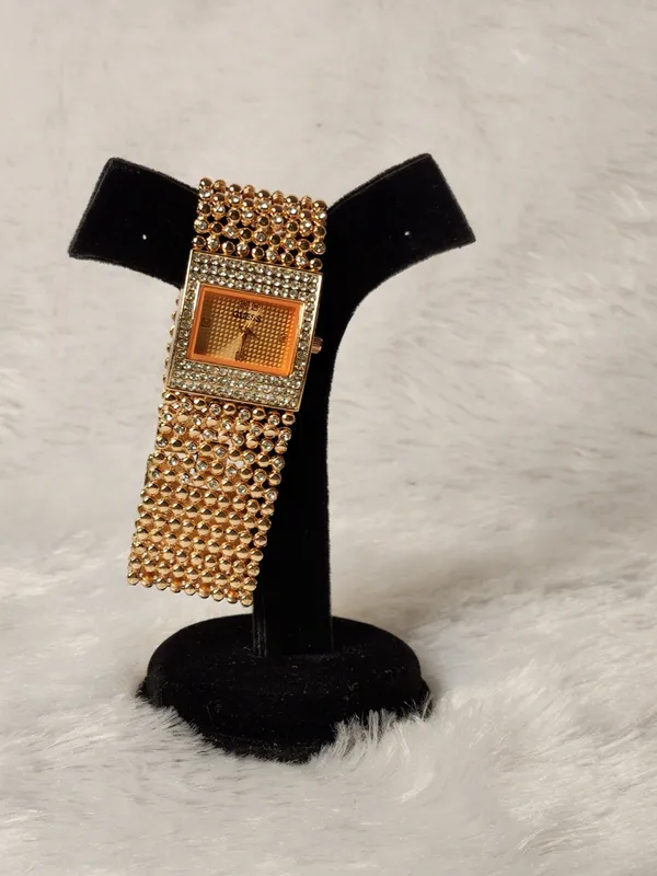 Gold_Tone_Embellished_Rectangular_Watch_for_Women
