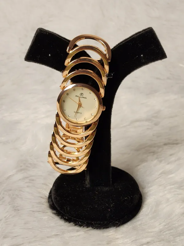 Gold_Tone_Link_Bracelet_Analog_Quartz_Watch_for_Women
