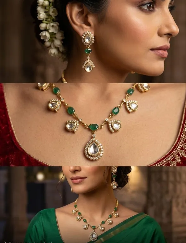 Gold-Toned_Green_Stone_Necklace_Set_for_Women