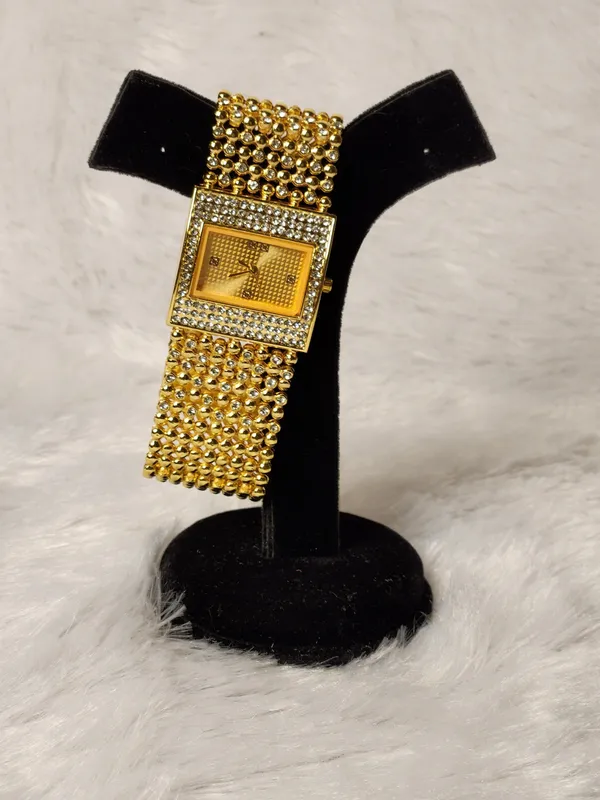 Gold-Tone_Embellished_Rectangular_Watch_for_Women
