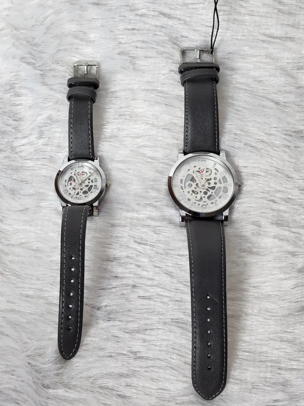 Grey_Strap_Analog_Skeleton_Watch_Set_for_Men