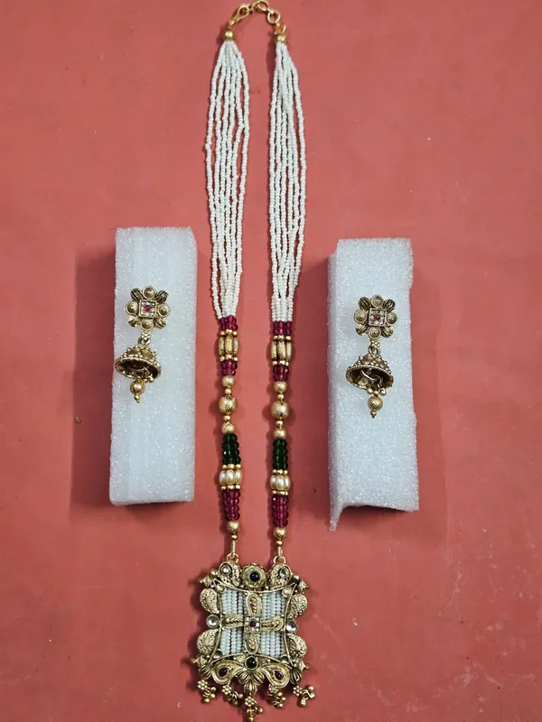 Multicolour_Beaded_Necklace_Set_For_Women