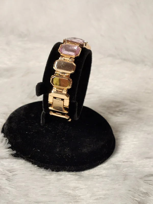 Gold_Tone_Rectangular_Dial_Bracelet_Watch_for_Women