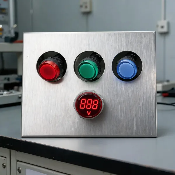 Led_Panel_Indicator_Lights_And_Digital_Voltmeter_Set_-_Pack_Of_3