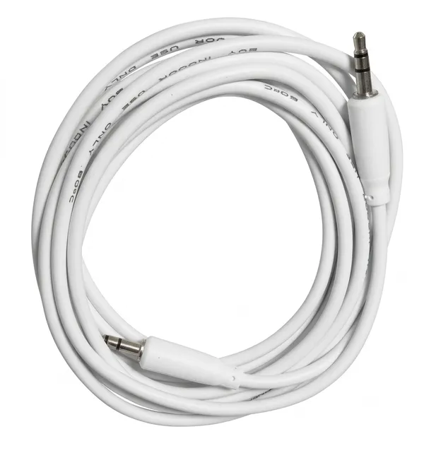 White_3.5Mm_Male_To_Male_Aux_Audio_Cable