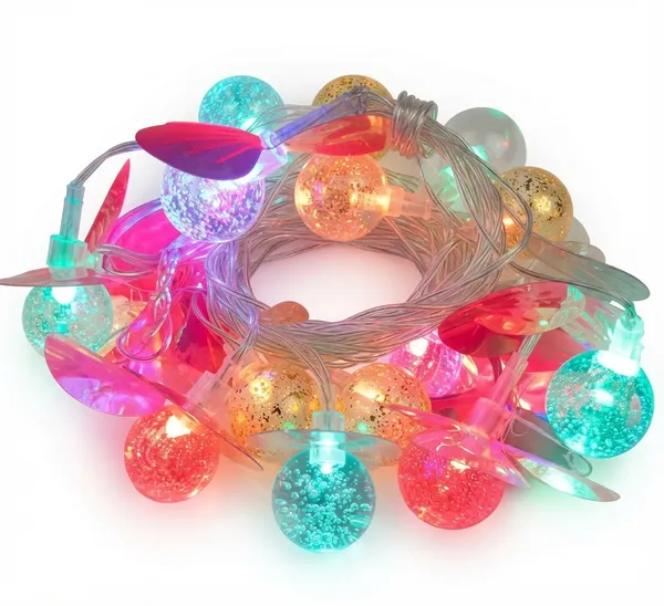 Multicolor_Led_Leaf_Glitter_Ball_String_Lights