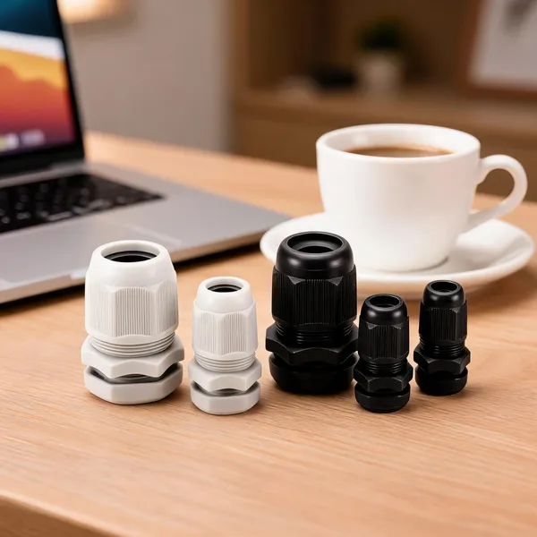 Black_White_Plastic_Cable_Gland_Fittings_Set_-_Pack_Of_6