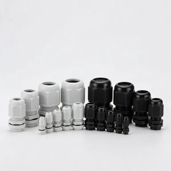 Black_White_Plastic_Cable_Gland_Fittings_Set_-_Pack_Of_6