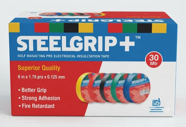 Steelgrip_Electrical_Insulation_Tape_30M_Black_-_Pack_Of_13